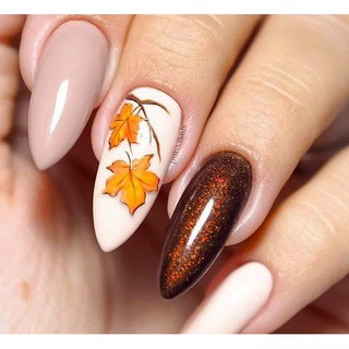 Sticker nails - hình dán móng 3D lá phong