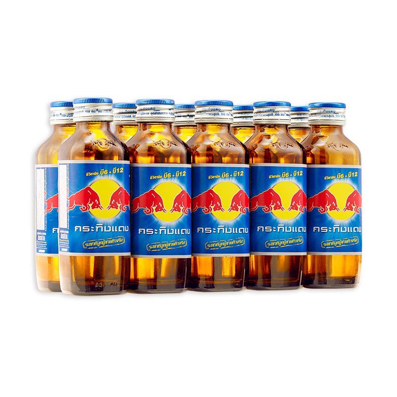 Nước Tăng Lực Red Bull Bò Húc Thái Lan - Bò cụng chai sành Thailand 150mL