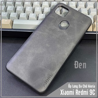 Ốp lưng cho Xiaomi Redmi 9C Da Khắc Logo AIORIA