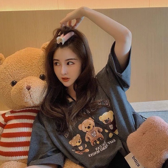 Áo thun tay lỡ Cheapy phông unisex nam nữ freesize cotton khô 3158 form rộng local brand Baby Bear C736