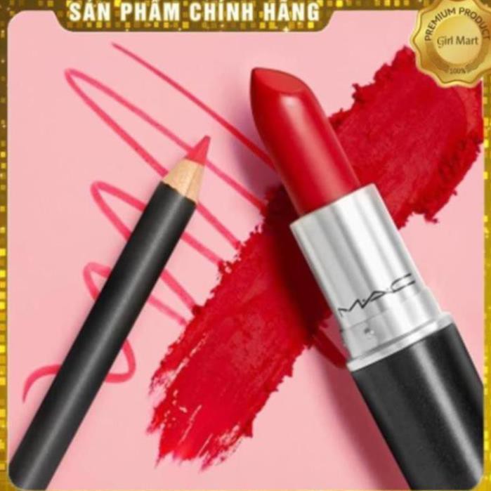 Son Mac Ruby Woo 707 màu đỏ cổ điển siêu sang chảnh