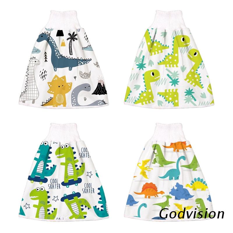 Tã Quần 2 Trong 1 Bằng Cotton Nguyên Chất Lưng Cao Chống Thấm Nước Có Thể Giặt Sạch Dành Cho Bé