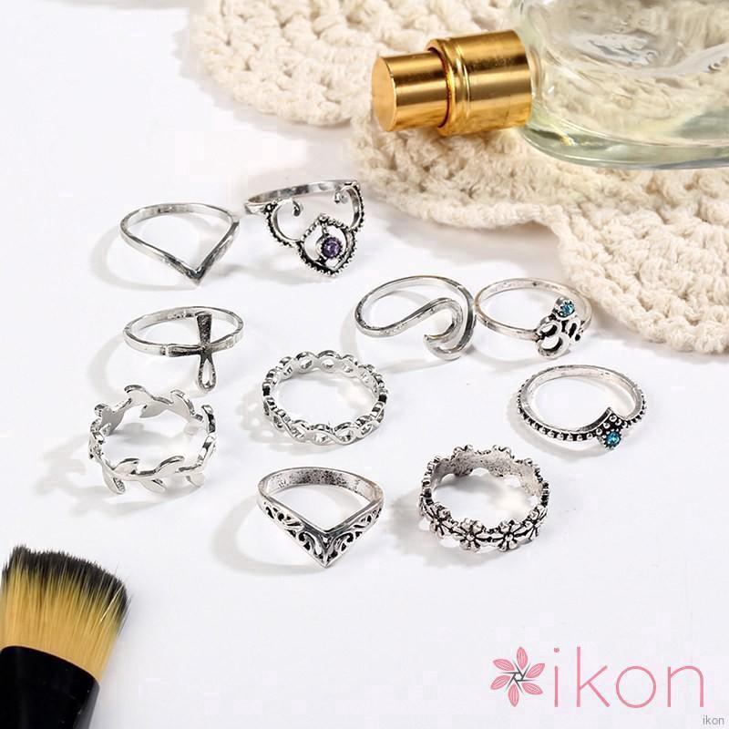 Korean Fashion Daisy Flower Rings Alloy Stud Gold Nhẫn