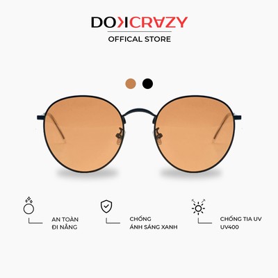 Kính mát DOKCRAZY OLIVIA Phi Công xu hướng thời trang, unisex, chống tia UV400 , dáng basic, hợp kim