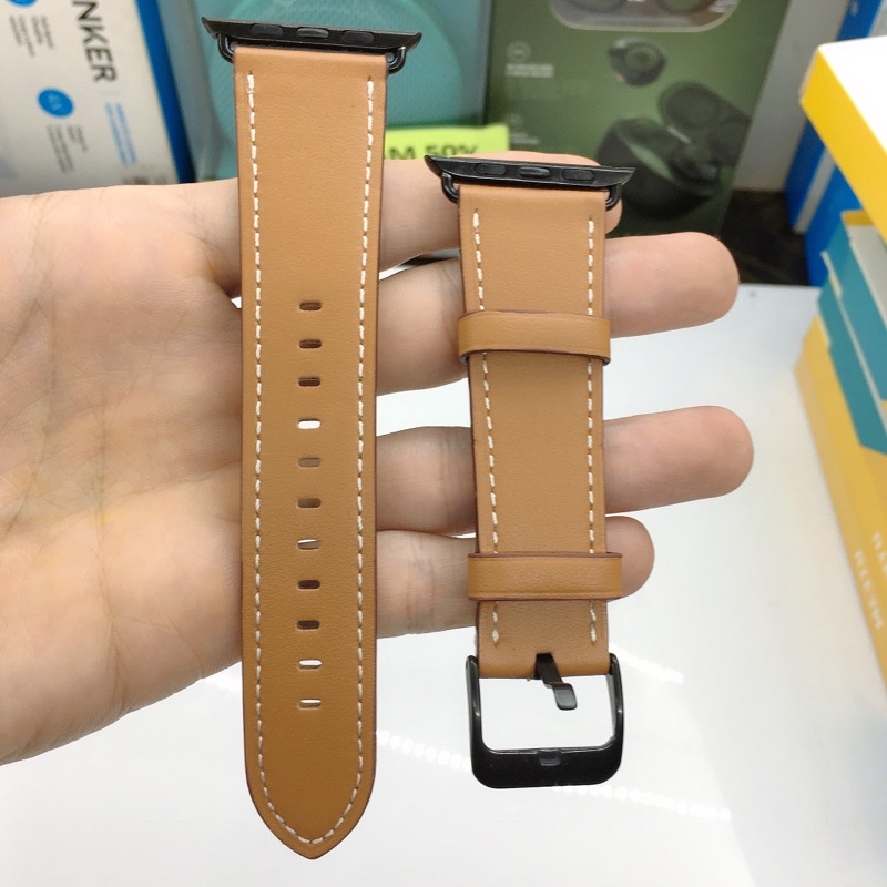 Dây Da đồng hồ thông minh AP Watch Series 1/2/3/4/5/6/7/SE Size S, L