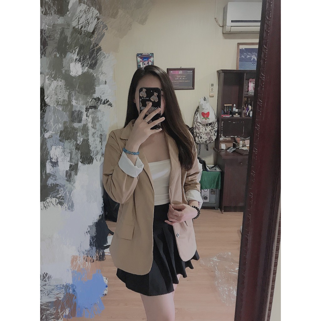 ( Ảnh thật/ Video) áo Blazer nhiều màu Áo vest nữ khoác ngoài vải loại đẹp | BigBuy360 - bigbuy360.vn