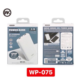Sạc Dự Phòng CHÍNH HÃNG WK - 075 (10000mah)