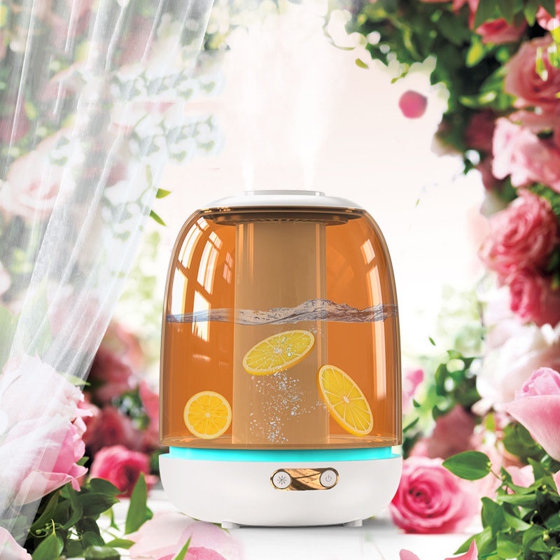 Máy phun sương tạo ẩm không khí xông tinh dầu humidifier x21 dung tích 3 lít có tích hợp đèn khay để tinh dầu thơm t02