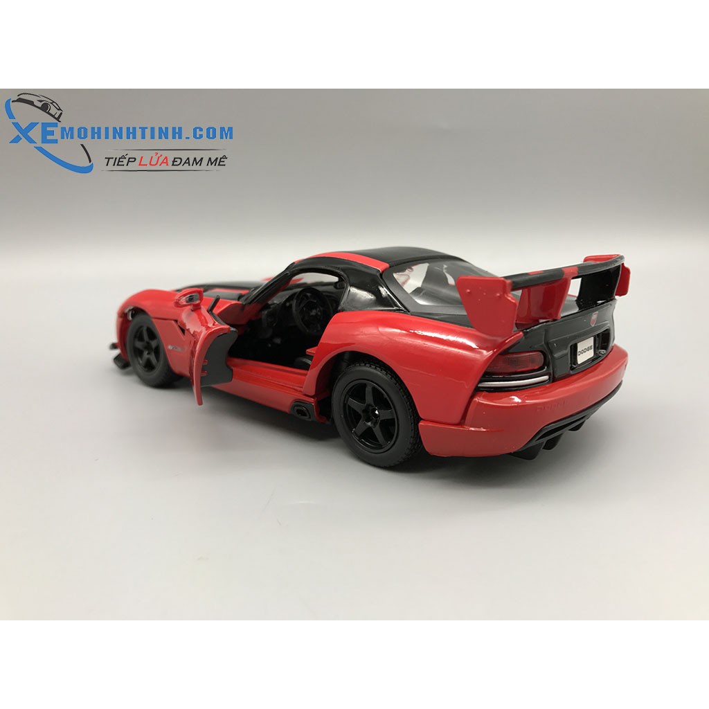 Xe Mô Hình Dodge Viper Srt10 Acr 1:24 Bburago (Đỏ Đen)