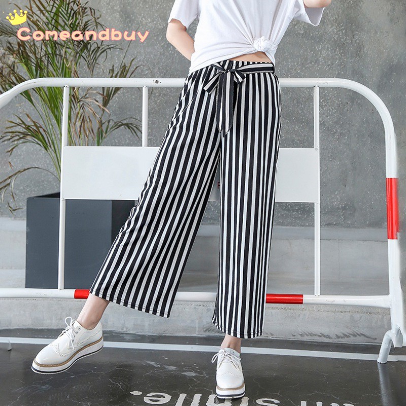 Quần Ống Rộng Lưng Cao Có Dây Cột | BigBuy360 - bigbuy360.vn