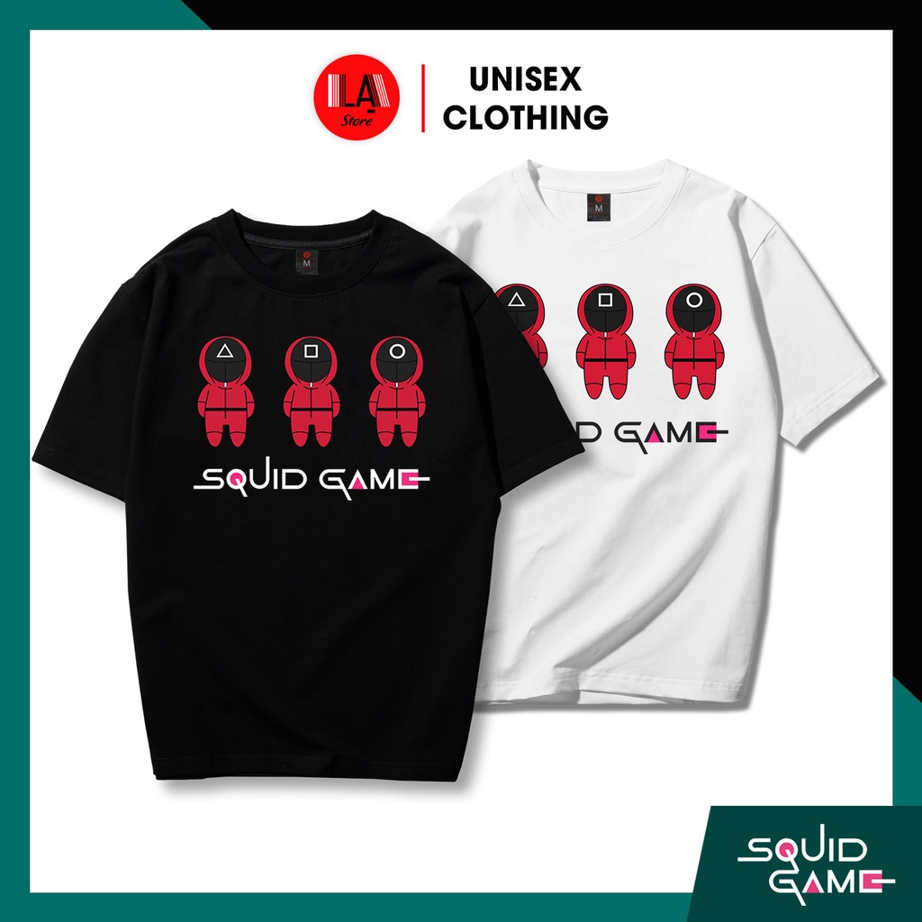 Áo Thun Unisex SQUID GAME - Trò Chơi Con Mực | Lính Canh Chibi Dễ Thương | LẠ STORE