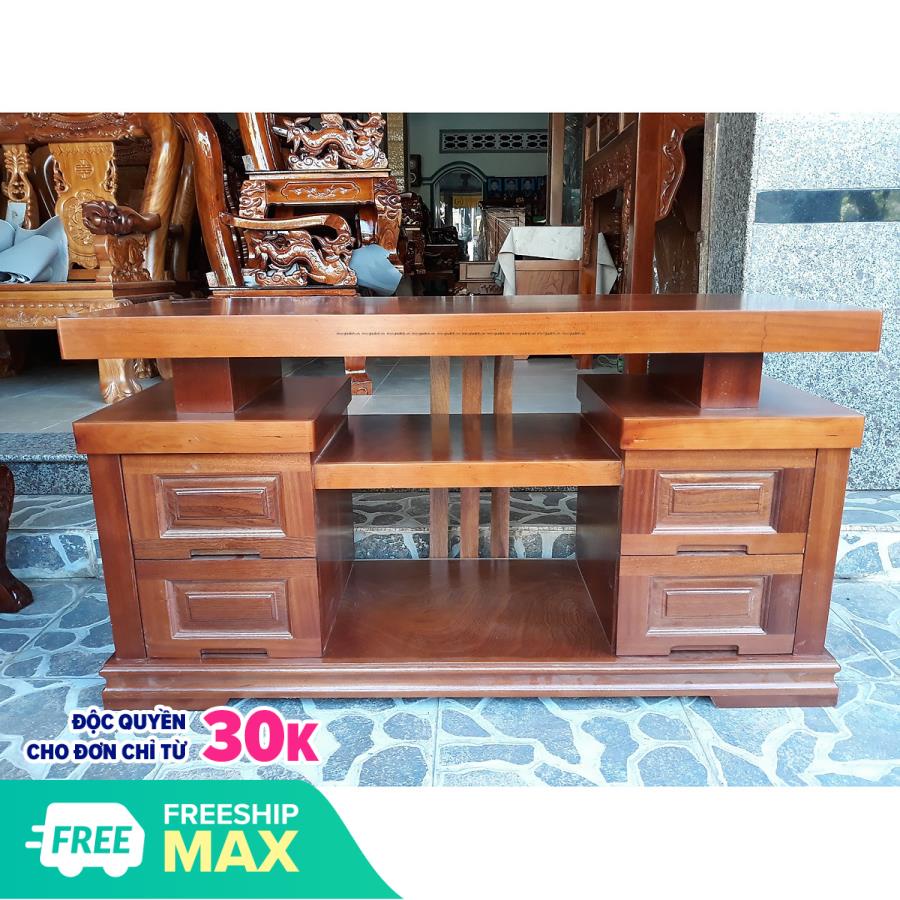 Kệ tivi gỗ xoan 1m2 , KỆ ĐỂ TIVI BẰNG GỖ , kệ gỗ trang trí