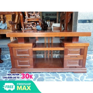 Kệ tivi gỗ xoan 1m2 , KỆ ĐỂ TIVI BẰNG GỖ , kệ gỗ trang trí