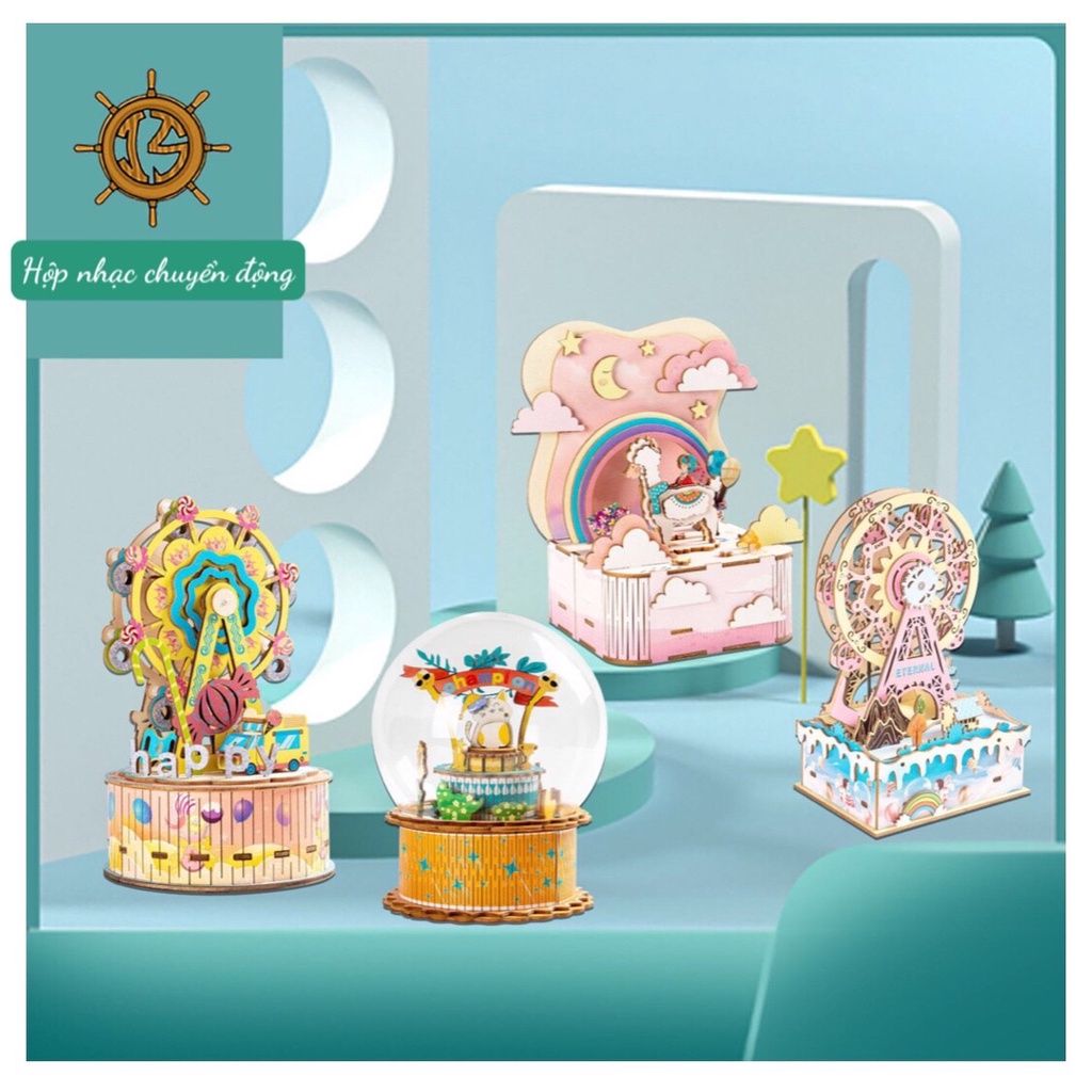 Mô hình lắp ráp Hộp nhạc chuyển động - Music Box