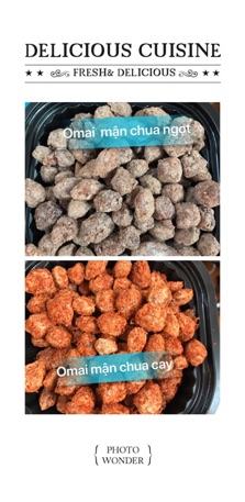 Mứt omai hoa quả