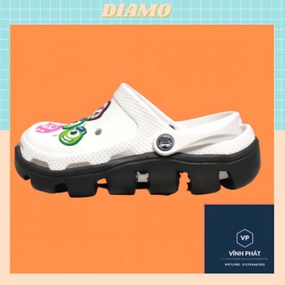 Dép sục cá sấu [⚡Tặng 10 Sticker⚡] Dép thời trang, Dép tăng chiều cao Full Tag Cao Cấp 88227 SIEUTHIGIADUNG93