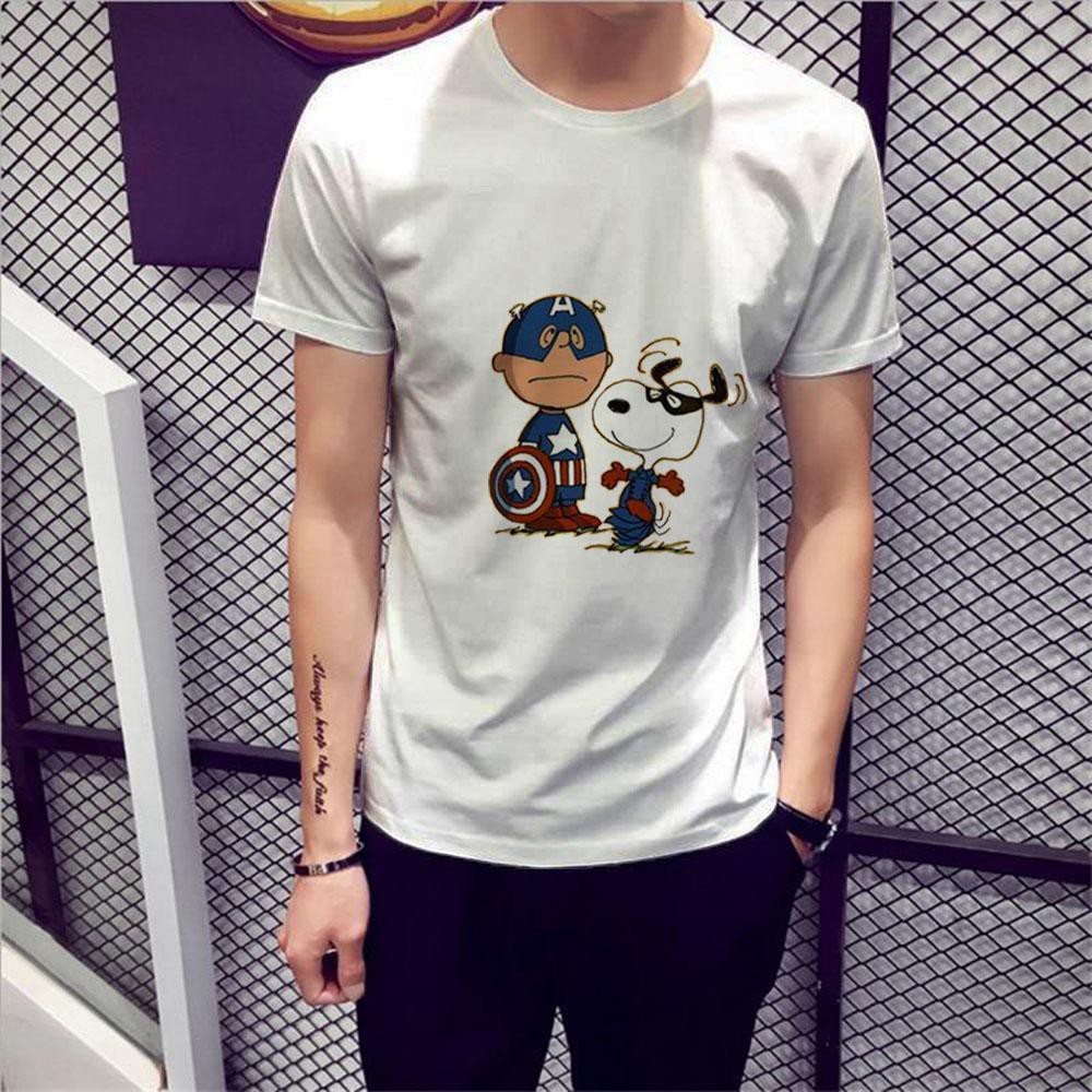 Áo thun nam in hình captain kid