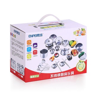 Bộ đồ chơi nấu ăn bằng inox 40 món cho bé yêu