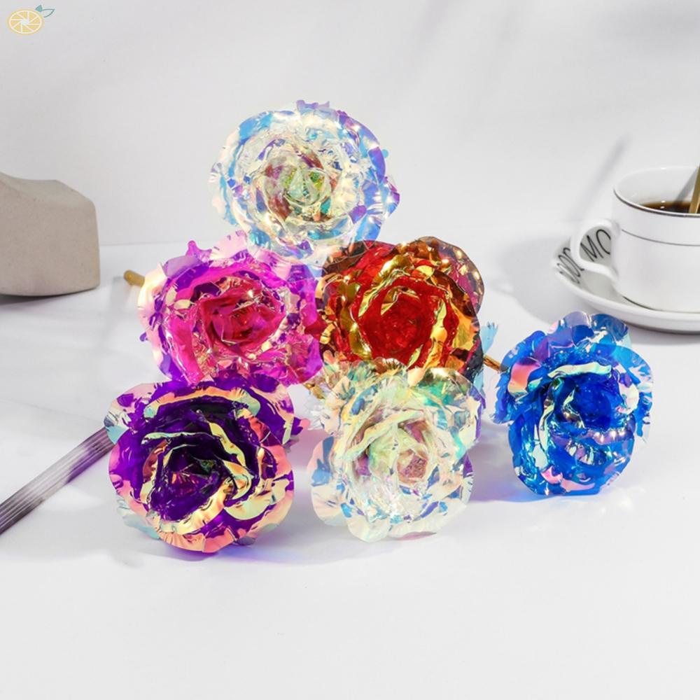 【VARSTR】Galaxy Rose Flower Fake Flower Individual Flower Brand New Valentines Day