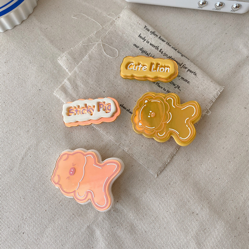 Kẹp tóc một bên giữ tóc con hình động vật nhỏ đơn giản dễ thương phong cách Hàn Quốc thời trang