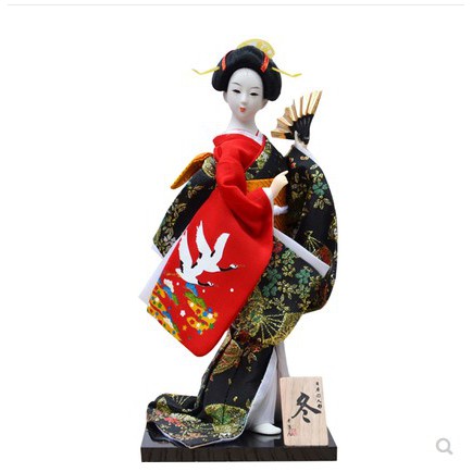 Búp Bê Mặc Kimono Nhật Bản Xinh Xắn Kích Thước 12 Inch