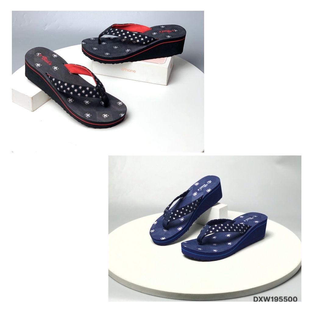 Dép nữ BlTIS ❤️FREESHIP❤️ Dép kẹp xỏ ngón quai họa tiết ngôi sao , đế xốp ép cao su 5cm DXW195500