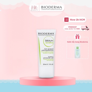 Kem dưỡng ẩm dành cho da mụn nhạy cảm Bioderma Sebium Sensitive 30ml