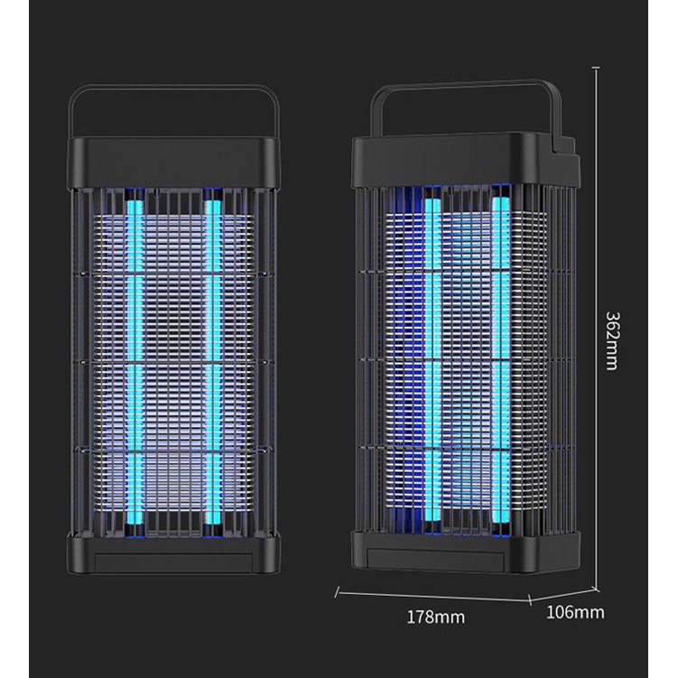 Đèn Bắt Muỗi Và Diệt Côn Trùng KUNBE Công Suất Lớn 16W, Sử Dụng Công Nghệ Ánh Sáng Sinh Học