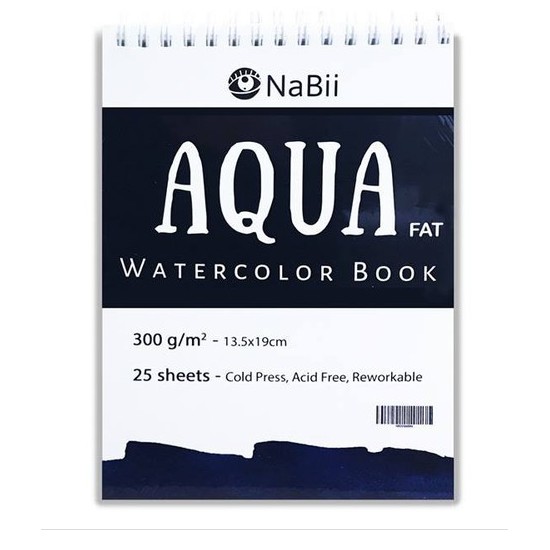 Sổ Vẽ Nabii Aqua Fat Định Lượng 300gsm (25 tờ/quyển)