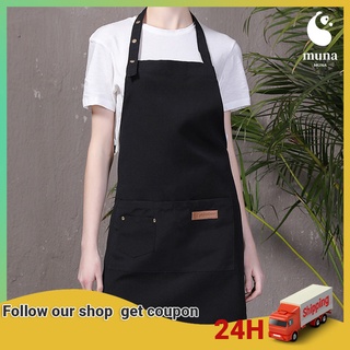 Tạp dề bằng vải canvas màu sắc đơn giản cho nhà bếp