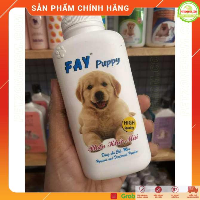 Phấn tắm khô chó con  FREESHIP  Fay Puppy 120gr - tắm khô không dùng nước