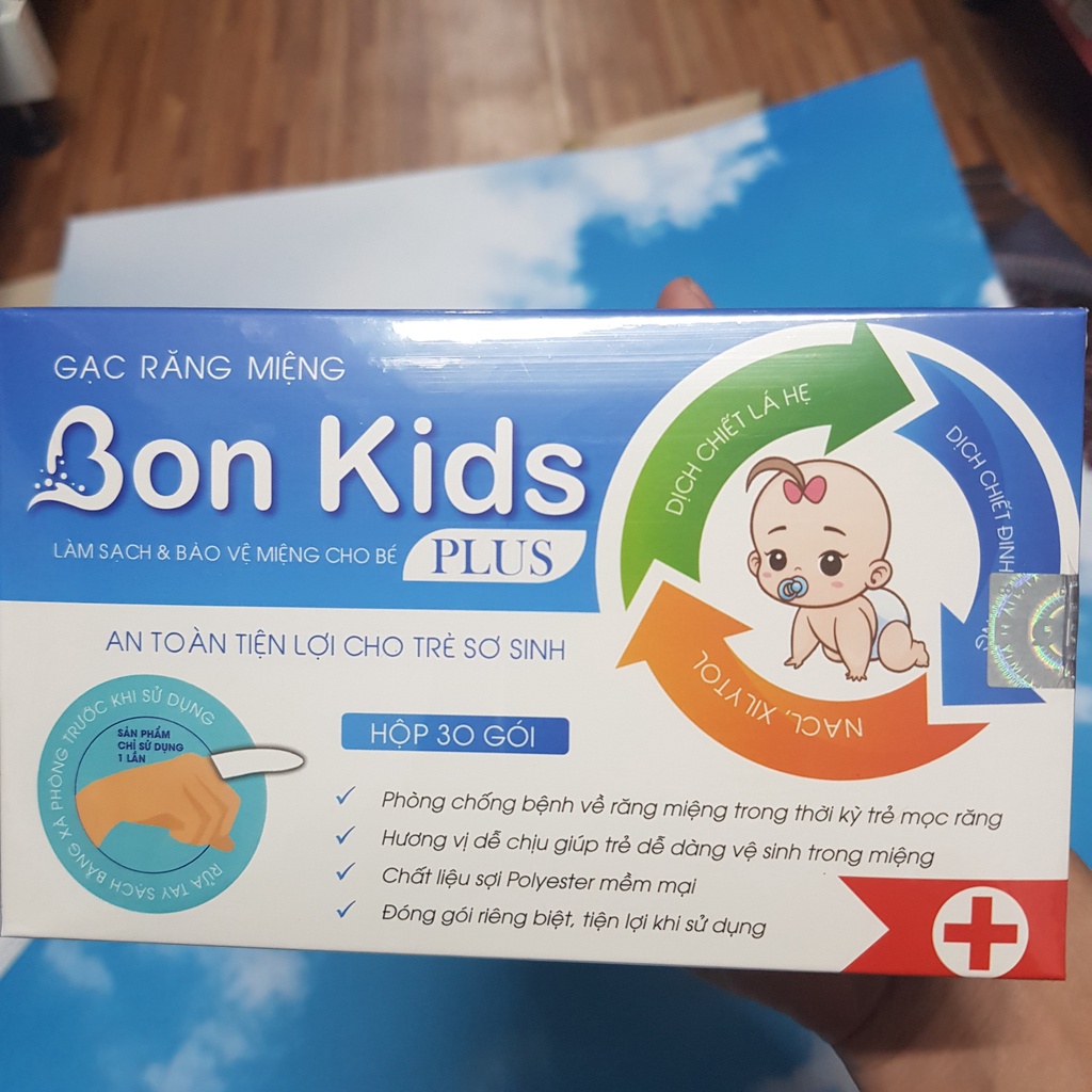 Gạc rơ lưỡi sơ sinh Bonkid gạc vệ sinh răng miệng cho bé xỏ ngón  Việt Nam