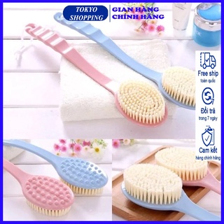 Bàn chải cọ lưng, chà lưng, mát xa lưng khi tắm cán dài