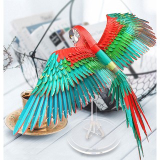 Mô hình thép 3đ tự ráp  Scarlet Macaw