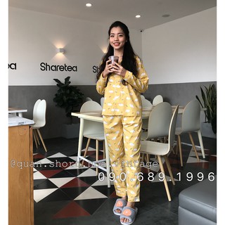 Pijama dài - gấu vàng