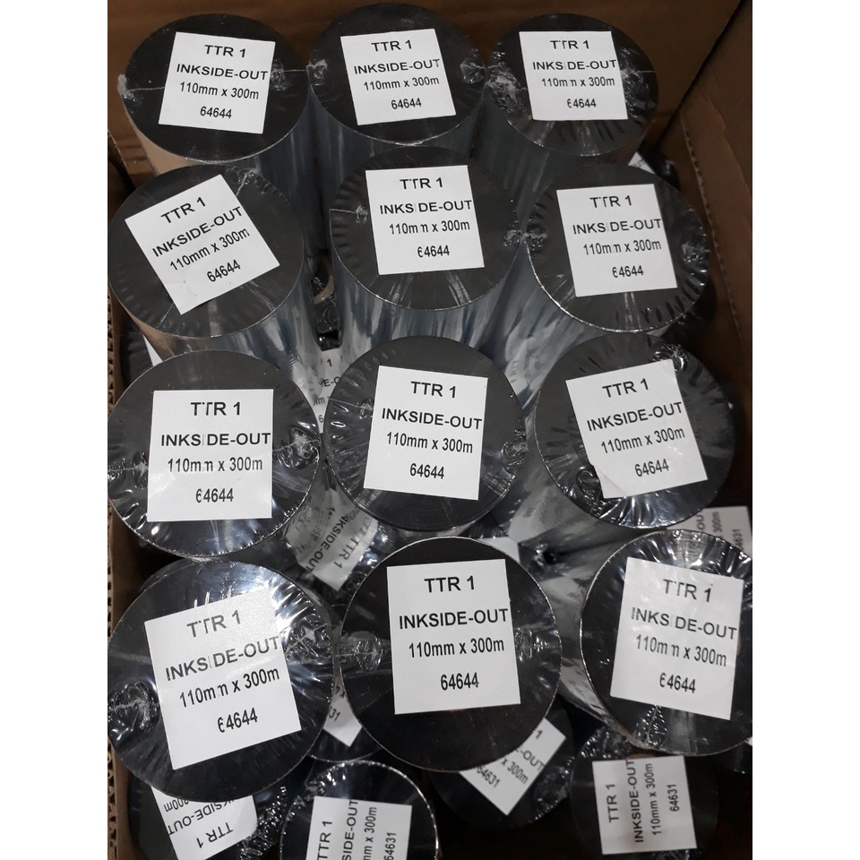 Mực in mã vạch Wax, Ribbon Mực Wax/Rerin 110mmx300m