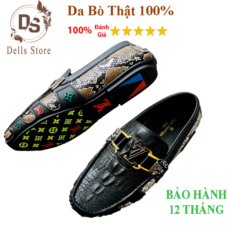 [GIÁ GỐC] GIÀY LƯỜI NAM LV Da Bò 100% Cực Phong Cách - Bắt Mắt - Đế Cao Su Cực Êm Chân - Dells Store | BigBuy360 - bigbuy360.vn