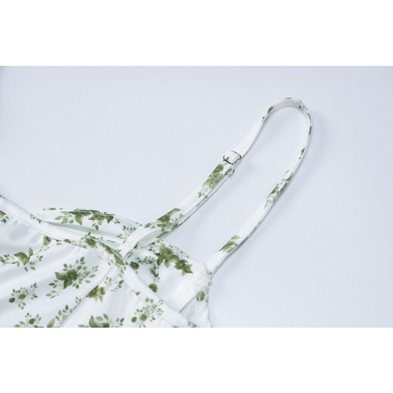 Đầm Hai Dây Hở Lưng In Hoa Thời Trang Cho Nữ