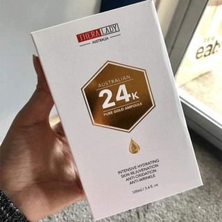 Serum dưỡng trắng da tinh chất vàng 24K Pure Gold Ampoule 100ml THERA LADY Của Úc - UC0113