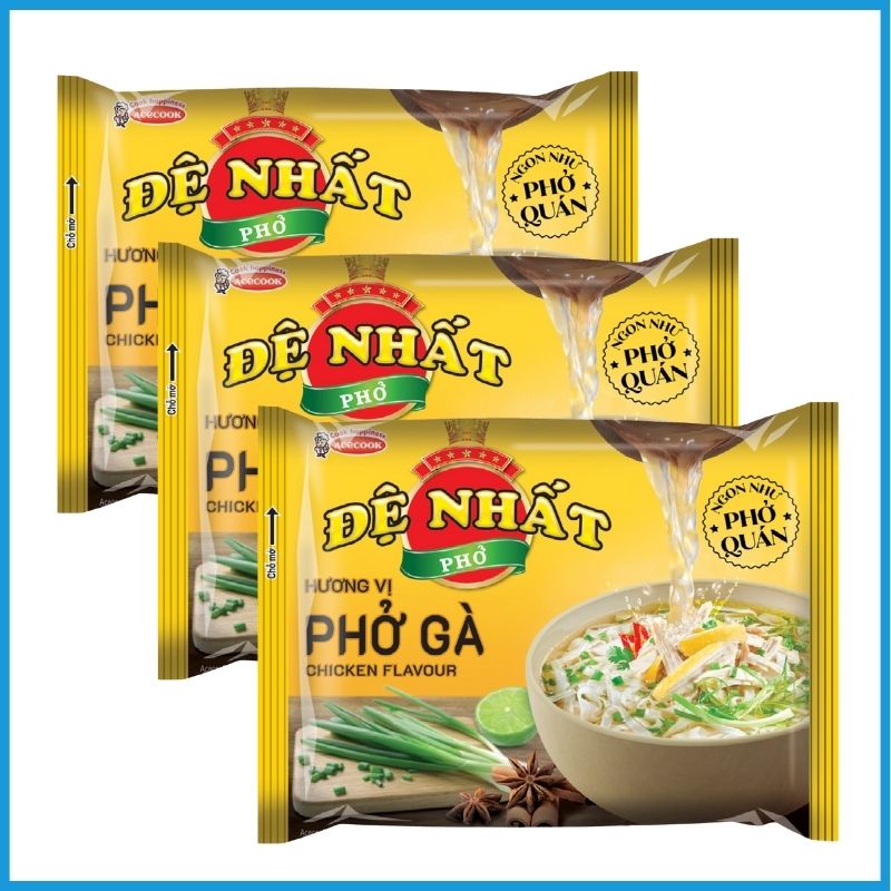 Phở Bò, Phở Gà Đệ Nhất ngon như phở quán thùng 30 gói x67g MPĐN01