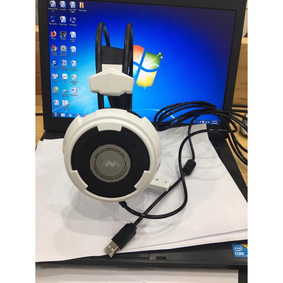 [Mã ELFLASH5 giảm 20K đơn 50K] Tai nghe Wangming 8900V/ 8900Plus 7.1 (Trắng, có rung) | BigBuy360 - bigbuy360.vn