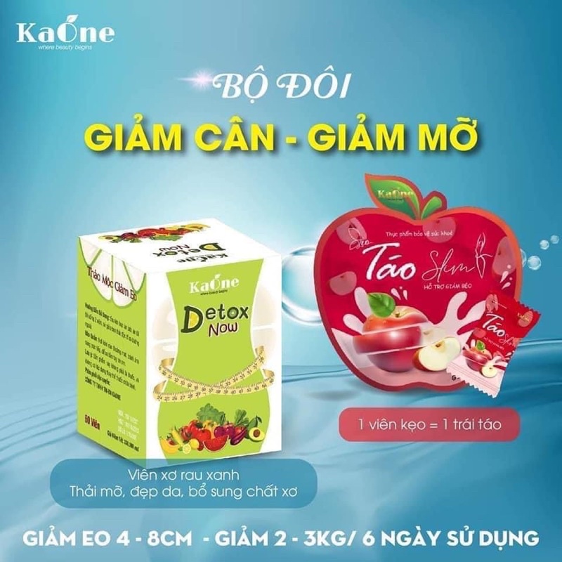 Combo Kẹo táo Slim giảm cân + Kẹo Pro xổ mỡ dành cho người bị lờn, chững cân