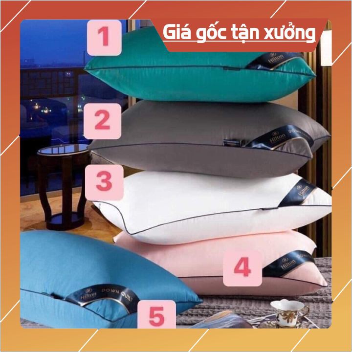 Ruột gối ⚡CAO CẤP⚡ Ruột gối lông vũ cao cấp hàng đẹp loại 1,3kg - có khóa kéo dễ dàng vệ sinh gối