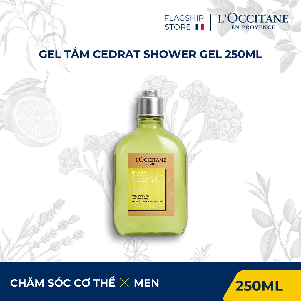 Gel Tắm L'occitane Cedrat Hương Cam Chanh 250ml