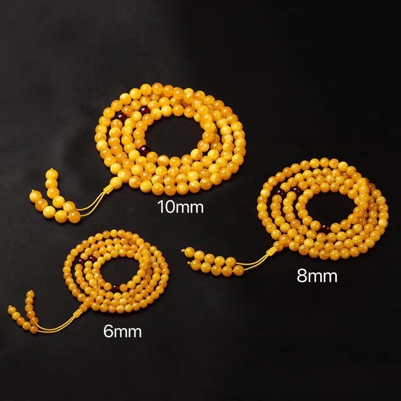 VÒNG TAY 108HẠT HỔ PHÁCH MẬT ONG SÁP