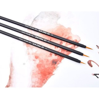 [MnM] Cọ tỉa lông sói AI SHA KE ( Ishak) thân đen lông vàng vẽ màu nước, gouache giá rẻ chất lượng cao