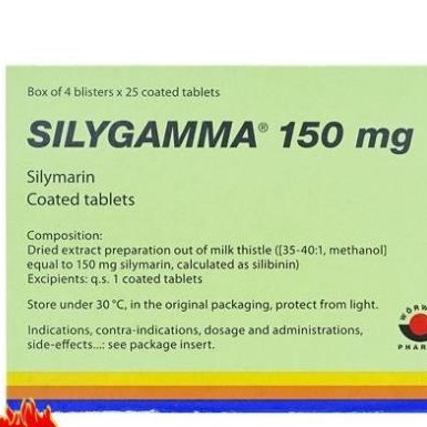 Silygamma giải độc gan, hỗ trợ điều trị viêm gan hộp 100 viên dùng trong 2 tháng