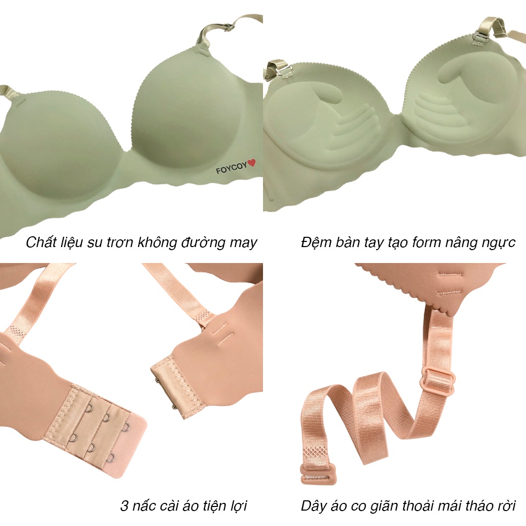 Combo 3 Áo lót nữ thả tim đệm dày bàn tay nâng ngực, áo lót nâng ngực chống xệ tạo dáng quyến rũ
