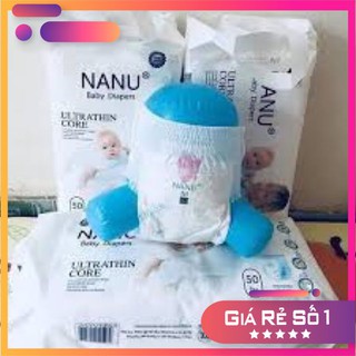 Bỉm quần Nanu size M/L/XL/XXL/XXXL 50/100 miếng chất liệu cao cấp, thấm hút cực tốt, thoáng mát cả ngày dài