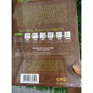 NHUỘM ĐEN COLLAGEN -PHỦ BẠC 99.9% TÓC BẠC (Không bám da đầu).